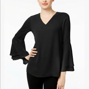 Alfani V Neck Bell Sleeve
